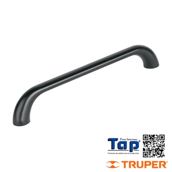 Imagen de JALADERA DE 96MM LINEA CADIZ NEGRO HERMEX