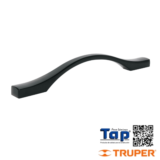 Imagen de JALADERA DE 96MM LINEA SEGOVIA NEGRO HERMEX