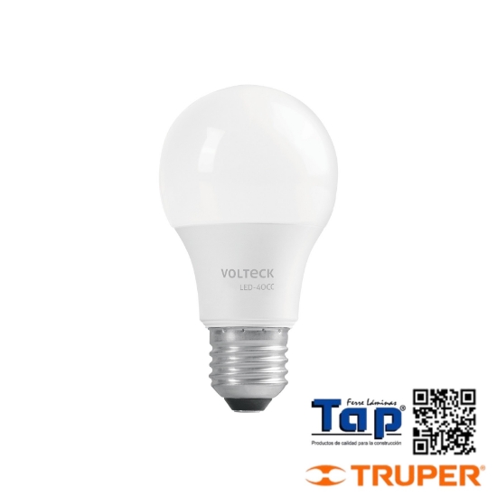 Imagen de LAMP LED TIPO BULBO A19 6 W LUZ CALIDA CAJA VOLTECK