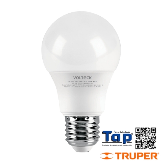 Imagen de LAMP LED TIPO BULBO A19 6 W LUZ DE DIA CAJA VOLTECK