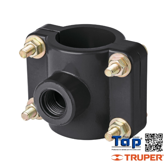 Imagen de ABRAZADERA P TOMA DOMICILIARIA PP 038 1-1/2" X013 1/2" FOSET