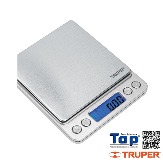 Imagen de BASCULA DIGITAL DE PRECISION DE BOLSILLO 500G TRUPER