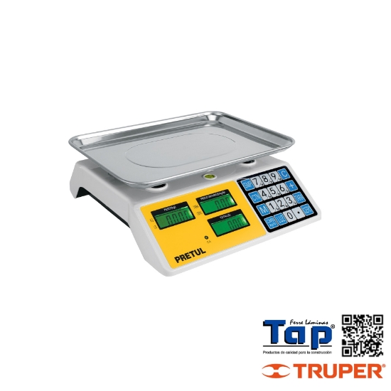 Imagen de BASCULA ELECTRONICA MULTIFUNCIONES CAPACIDAD 30KG PRETUL