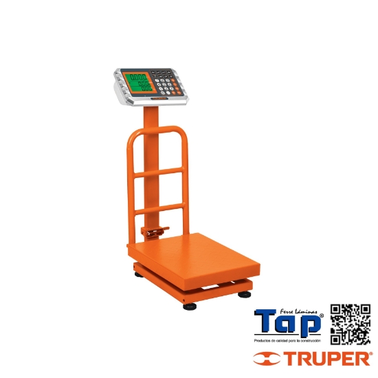 Imagen de BASCULA PLEGABLE CAPACIDAD 100 KG DE PLATAFORMA TRUPER