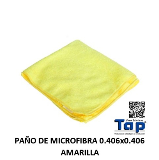 Imagen de PAÑO DE MICROFIBRA 0.406x0.406 AMARILLA