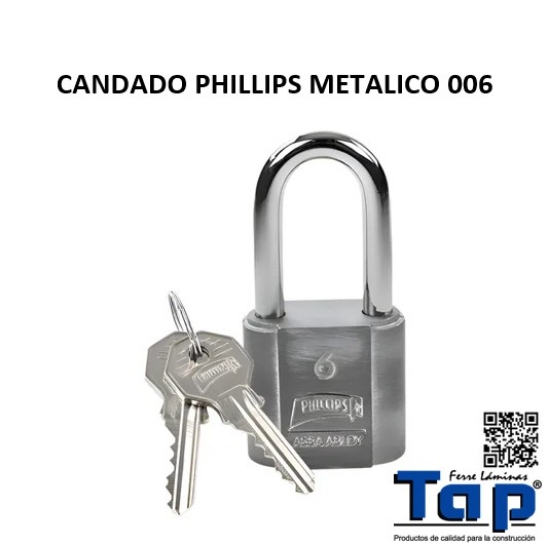 Imagen de CANDADO PHILLIPS METALICO 006