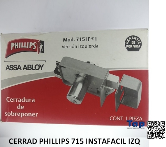 Imagen de CERRAD PHILLIPS 175N INSTAFACIL IZQ