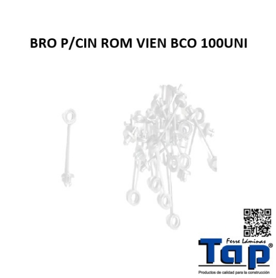 Imagen de BRO P/CIN ROM VIEN BCO 100UNI