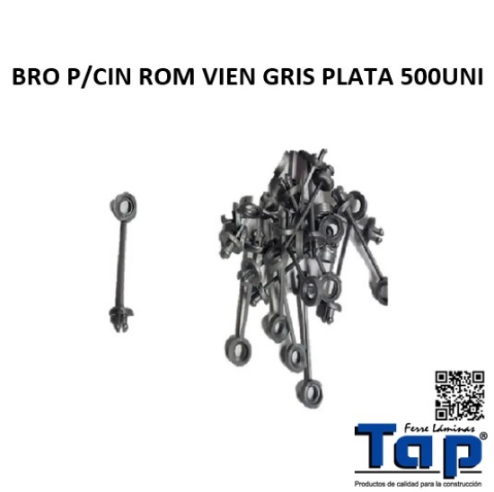 Imagen de BRO P/CIN ROM VIEN GRIS PLATA 500UNI
