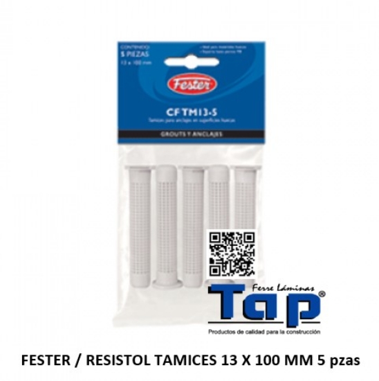 Imagen de FESTER / RESISTOL TAMICES 13 X 100 MM  5 pzas