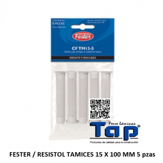 Imagen de FESTER / RESISTOL TAMICES 15 X 100 MM  5 pzas