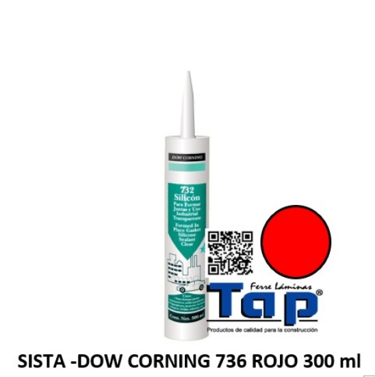 Imagen de SISTA -DOW CORNING 736 ROJO  300 ml