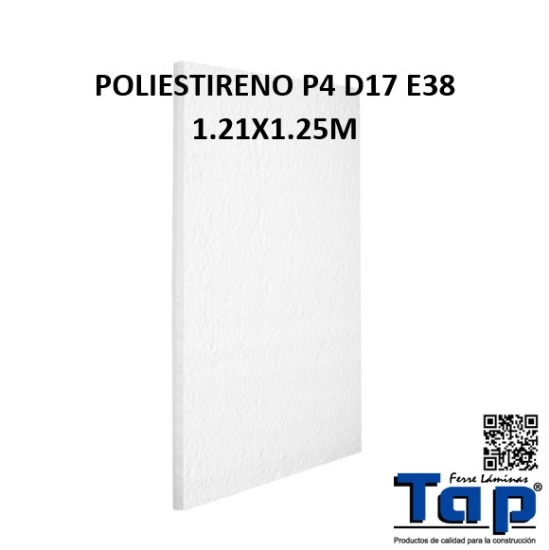 Imagen de POLIESTIRENO P4 D17 E38 1.21X1.25M