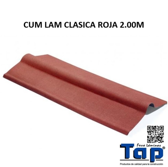 Imagen de CUM LAM CLASICA ROJA 2.00M