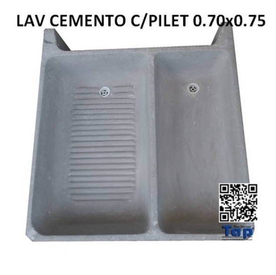 Imagen de LAV CEMENTO C/PILET 0.70x0.75
