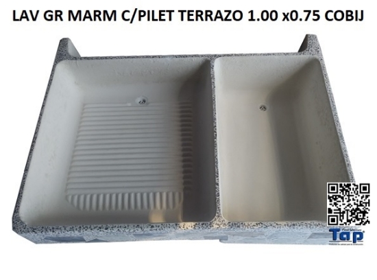 Imagen de LAV GR MARM C/PILET TERRAZO 1.00 x0.75 COBIJ