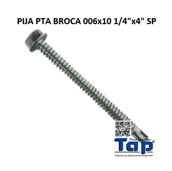 Imagen de PIJA PTA BROCA 006x10     1/4"x4" SP