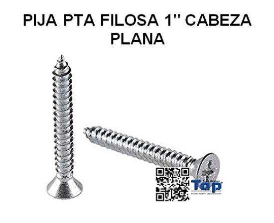 Imagen de PIJA PTA FILOSA 1" CABEZA PLANA