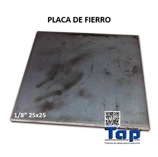 Imagen de PLACA FE 004 1/8" 25x25