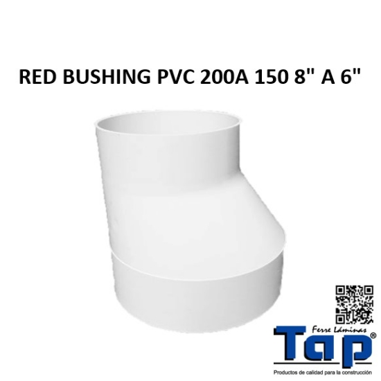 Imagen de RED BUSHING PVC 200A 150 8" A 6"