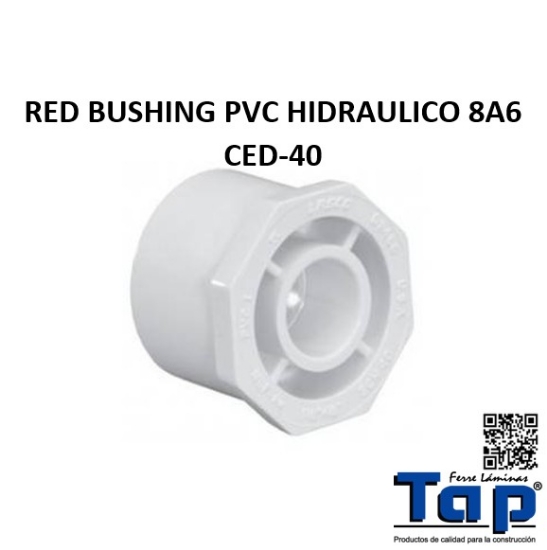 Imagen de RED BUSHING PVC HIDRAULICO 8A6 CED-40
