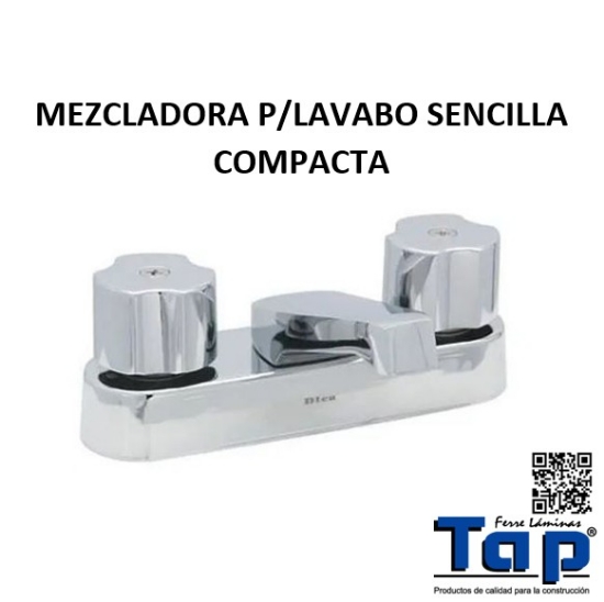 Imagen de MEZCLADORA P/LAVABO SENCILLA COMPACTA