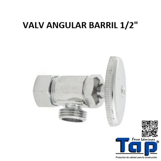 Imagen de VALV ANGULAR BARRIL 1/2"