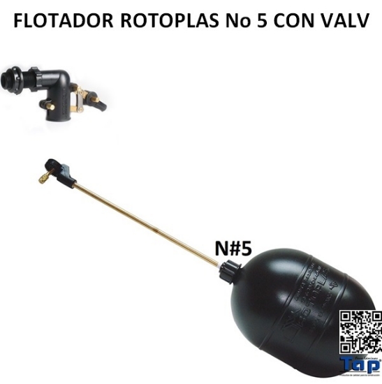 Imagen de FLOTADOR N° 5 MUltIC Y VALV 1/2 KIT ACCS