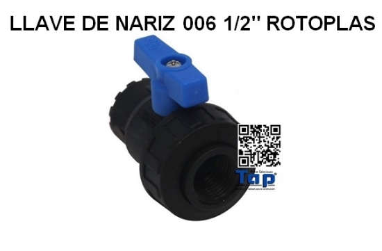 Imagen de LLAVE DE NARIZ 006 1/2" ROTOPLAS