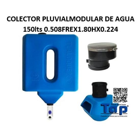 Imagen de COLECTOR PLUVIALMODULAR DE AGUA 150lts 0.508FREX1.80HX0.224
