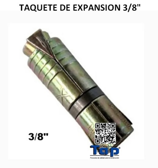 Imagen de TAQUETE DE EXPANSION 3/8"