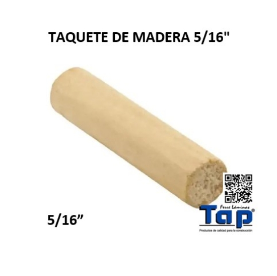 Imagen de TAQUETE DE MADERA 5/16"
