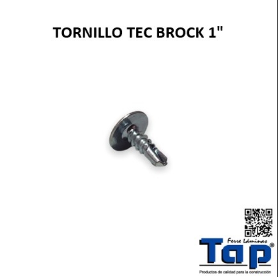 Imagen de TORNILLO TEC BROCK 1"