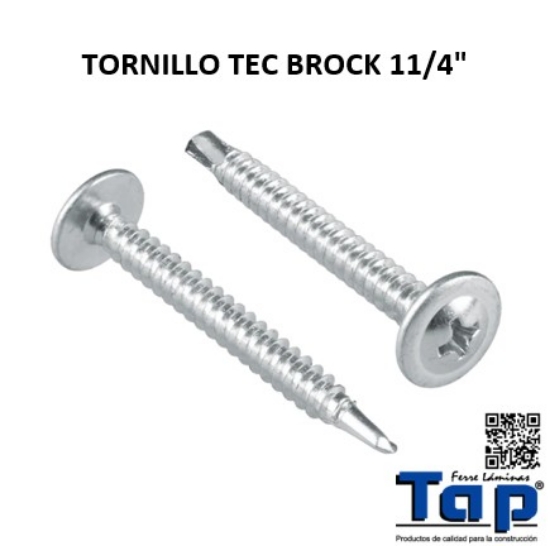 Imagen de TORNILLO TEC BROCK 11/4"