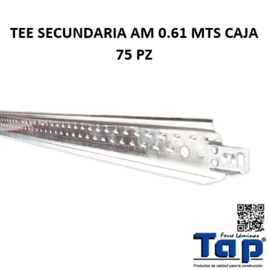 Imagen de TEE SECUNDARIA AM 0.61 MTS CAJA 75 PZ