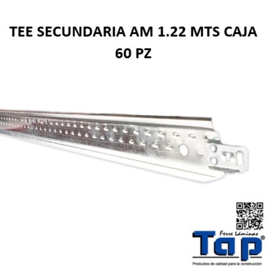 Imagen de TEE SECUNDARIA AM 1.22 MTS CAJA 60 PZ