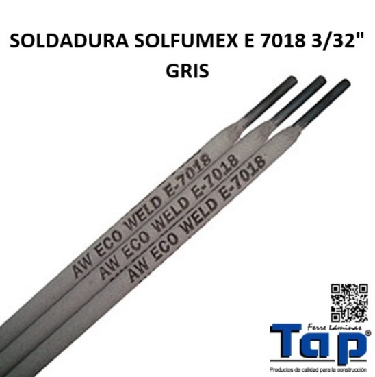 Imagen de SOLDADURA SOLFUMEX E 7018 3/32" GRIS