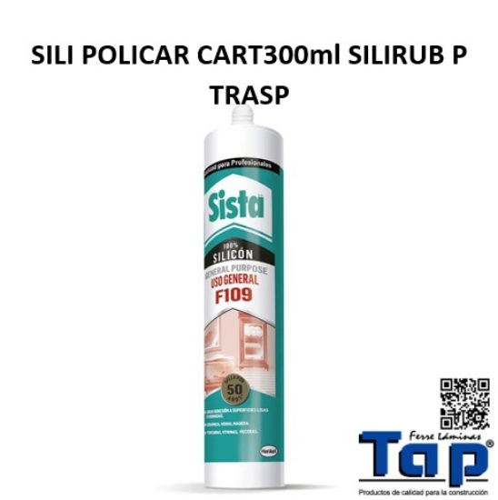 Imagen de SILIC USO GRAL CART300ml SISTA TRASP