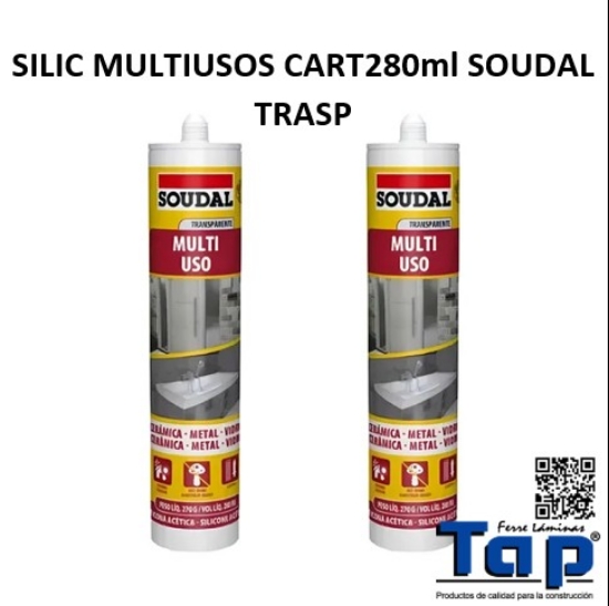 Imagen de SILIC MULTIUSOS CART280ml SOUDAL TRASP