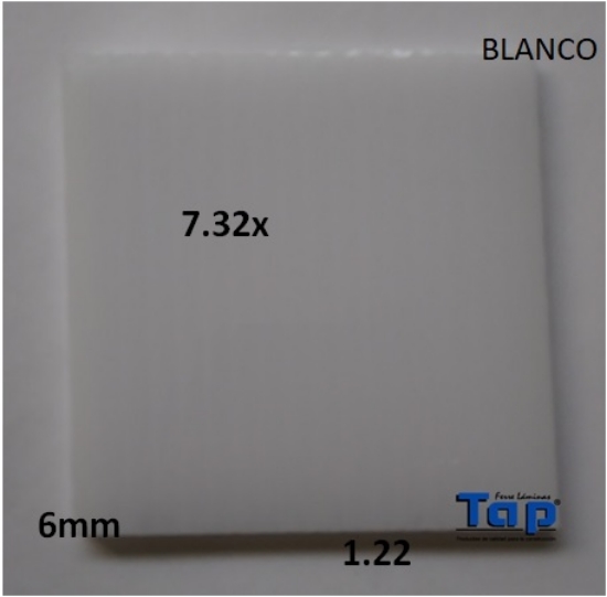 Imagen de POLI RE CEL 06 1.22X 7.32 BCO STARLINE
