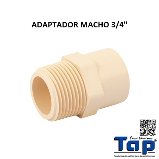 Imagen de ADAPTADOR MACHO 3/4"