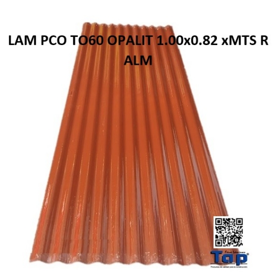 Imagen de LAM PCO TO60 OPALIT 1.00x0.82 xMTS R ALM