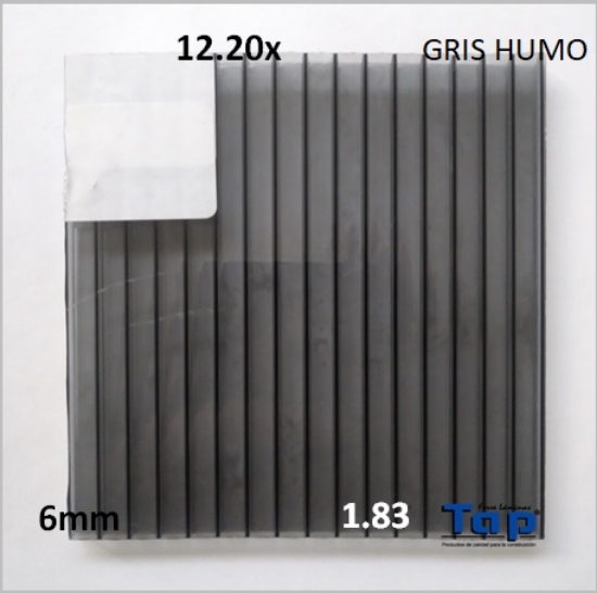 Imagen de POLI RE CEL 06 1.83X12.20 GRIS HUMO STARLINE