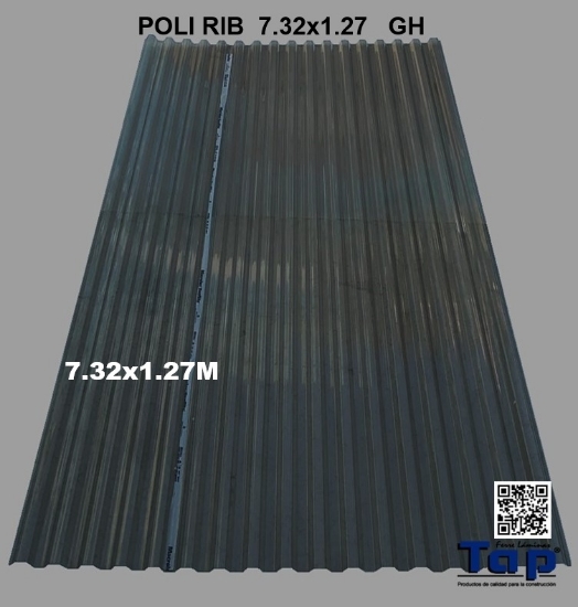 Imagen de POLI RIB  7.32x1.27 GRIS HUMO