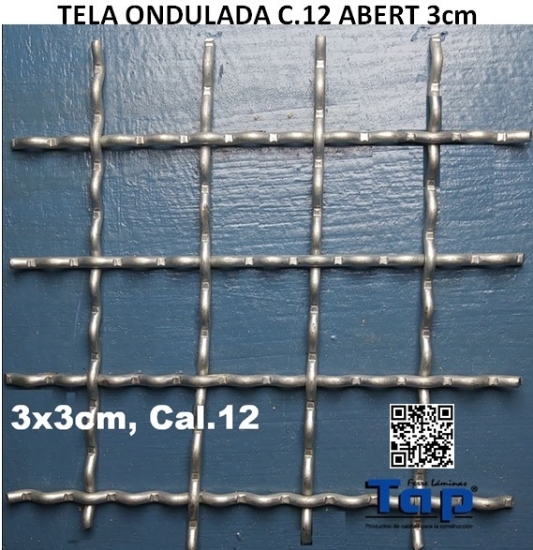 Imagen de TELA ONDULADA C.12 ABERT 3cm