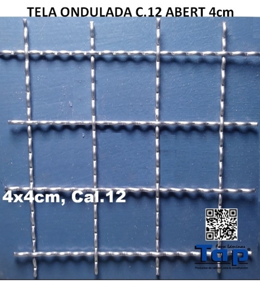 Imagen de TELA ONDULADA C.12 ABERT 4cm