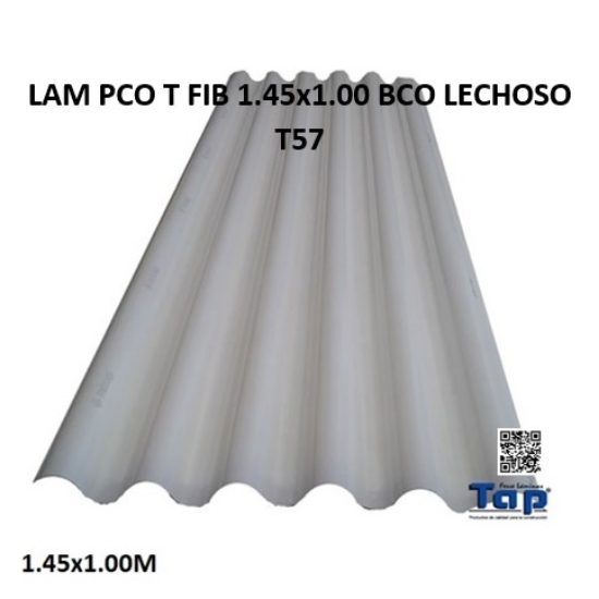 Imagen de LAM PCO T FIB 1.45x1.00 BCO LECHOSO T57