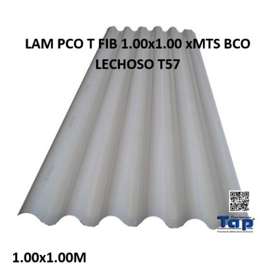 Imagen de LAM PCO T FIB 1.00x1.00 xMTS BCO LECHOSO T57