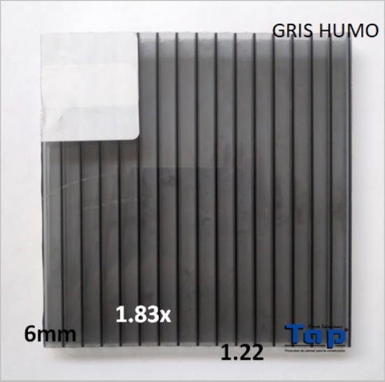 Imagen de POLI CEL 06 1.22X 1.83 GRIS HUMO MULTIWALL