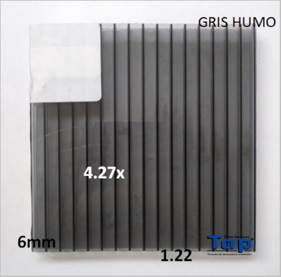 Imagen de POLI CEL 06 1.22X 4.27 GRIS HUMO MULTIWALL
